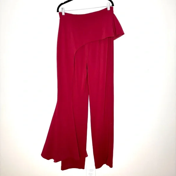Andrea Iyamah Red Straight Leg Pants - Picture 4 of 10